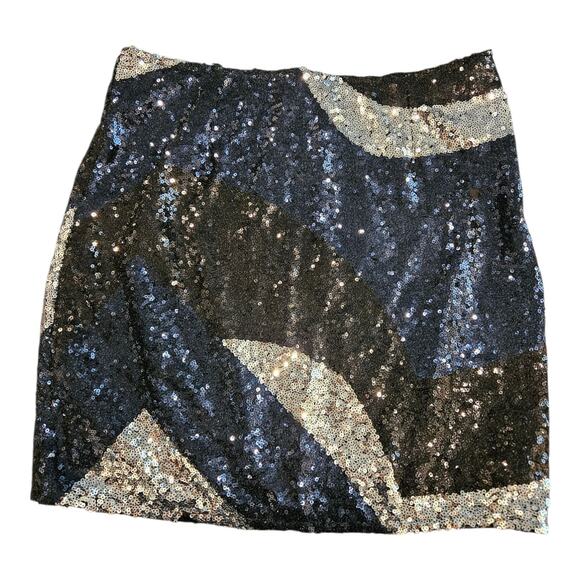 Esmara by Heidi Klum Sequin Mini Skirt Sz 6 - Picture 1 of 7